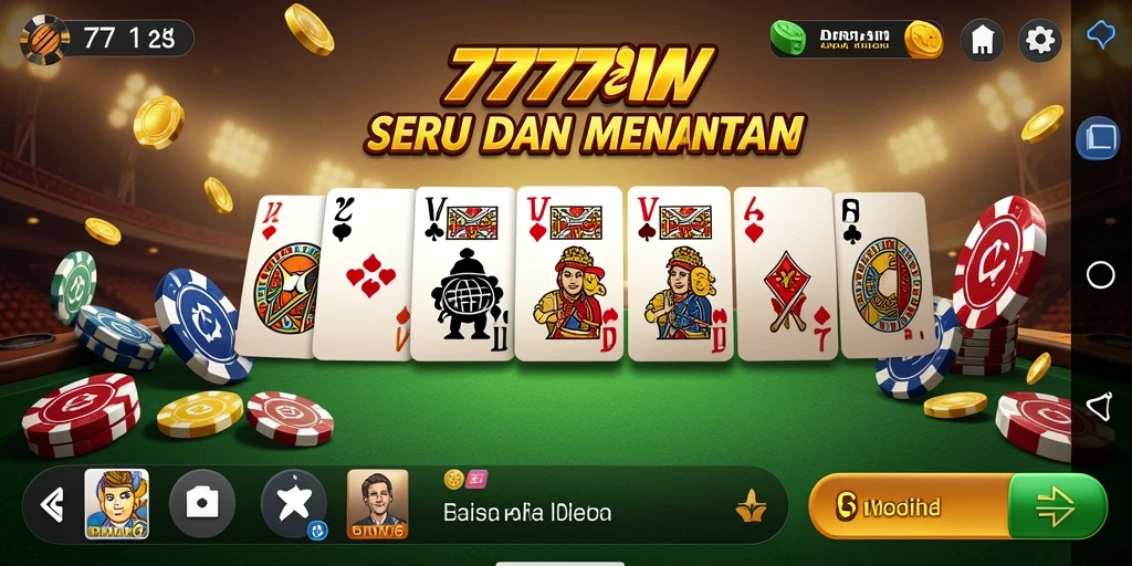 Gameplay seru dalam 7777W dengan tampilan menarik.