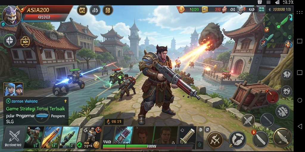 Tangkapan layar gameplay ASIA200 yang menegangkan dan penuh strategi.