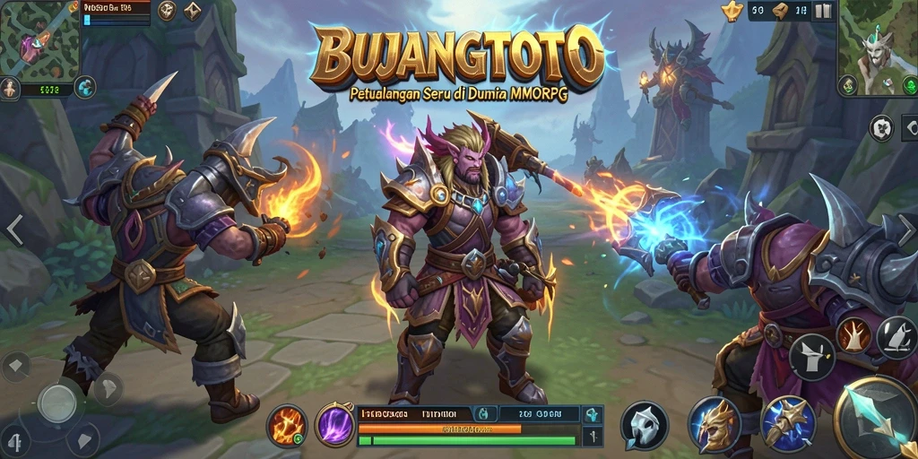 Tangkapan layar gameplay menampilkan aksi seru dalam petualangan MMORPG.