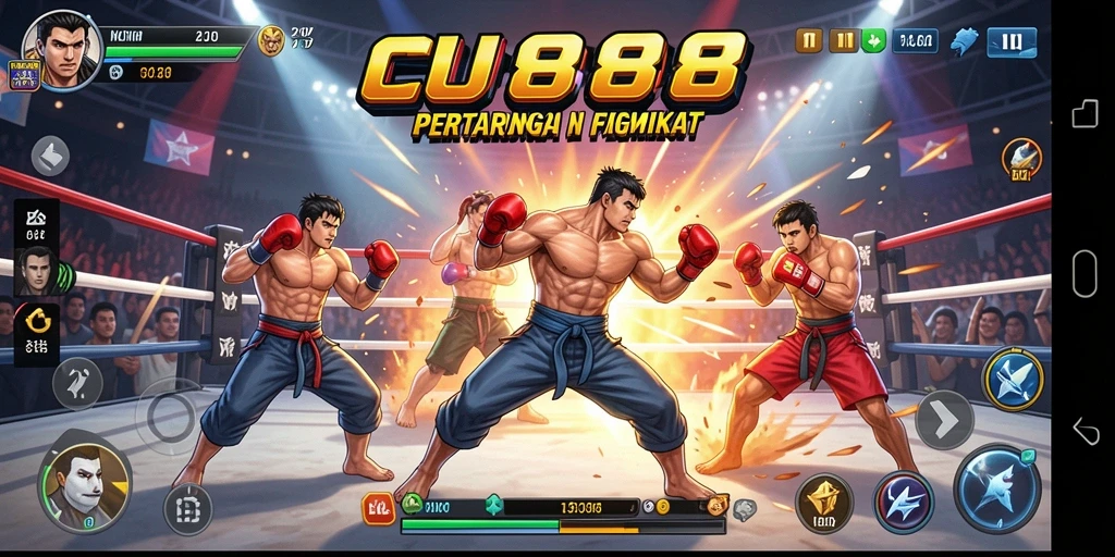 Tangkapan layar dari gameplay CU888 yang intens dan memikat.