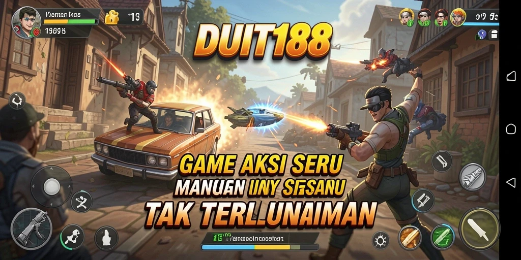 Tampilan gameplay seru dalam DUIT188 dengan aksi dramatis.