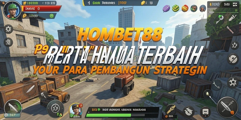 Tampilan menarik dari gameplay Tower Defense HOMEBET88 dengan berbagai menara.