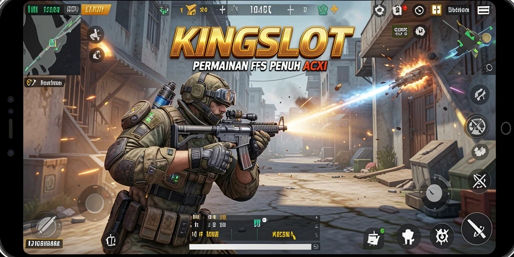 Tampilan gameplay KINGSLOT yang penuh aksi dan menegangkan.