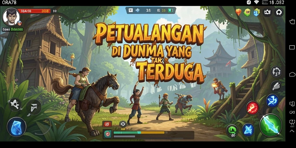 Tangkapan layar menampilkan gameplay menakjubkan di ORA78.
