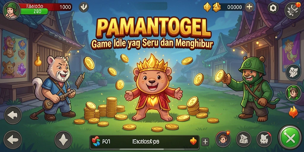 Tampilan gameplay PAMANTOGEL yang menarik dan penuh warna.