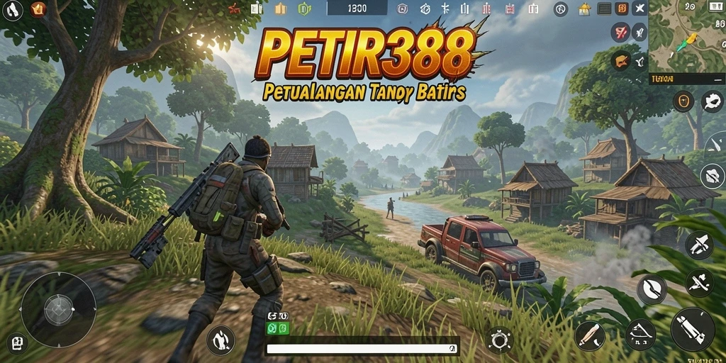 Screenshot menampilkan gameplay epik dari dunia terbuka PETIR388.