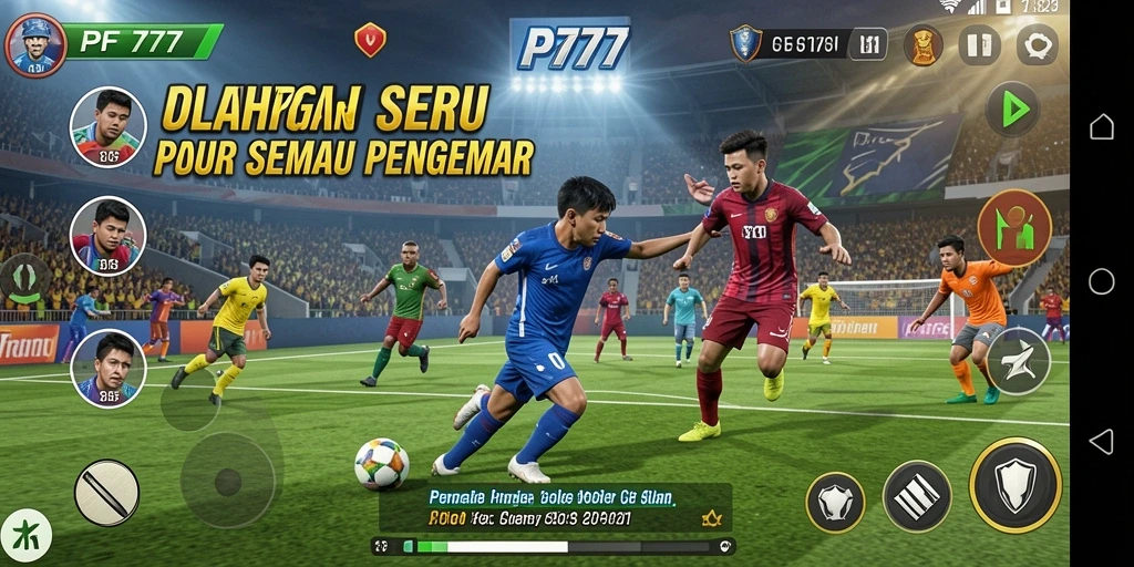 Menampilkan aksi seru dan gameplay intens PF777 dalam olahraga.