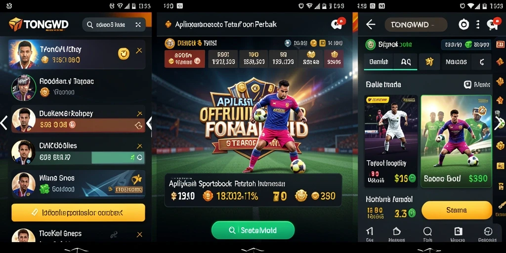 Tampilan screenshot utama TONGWD saat melakukan taruhan olahraga.